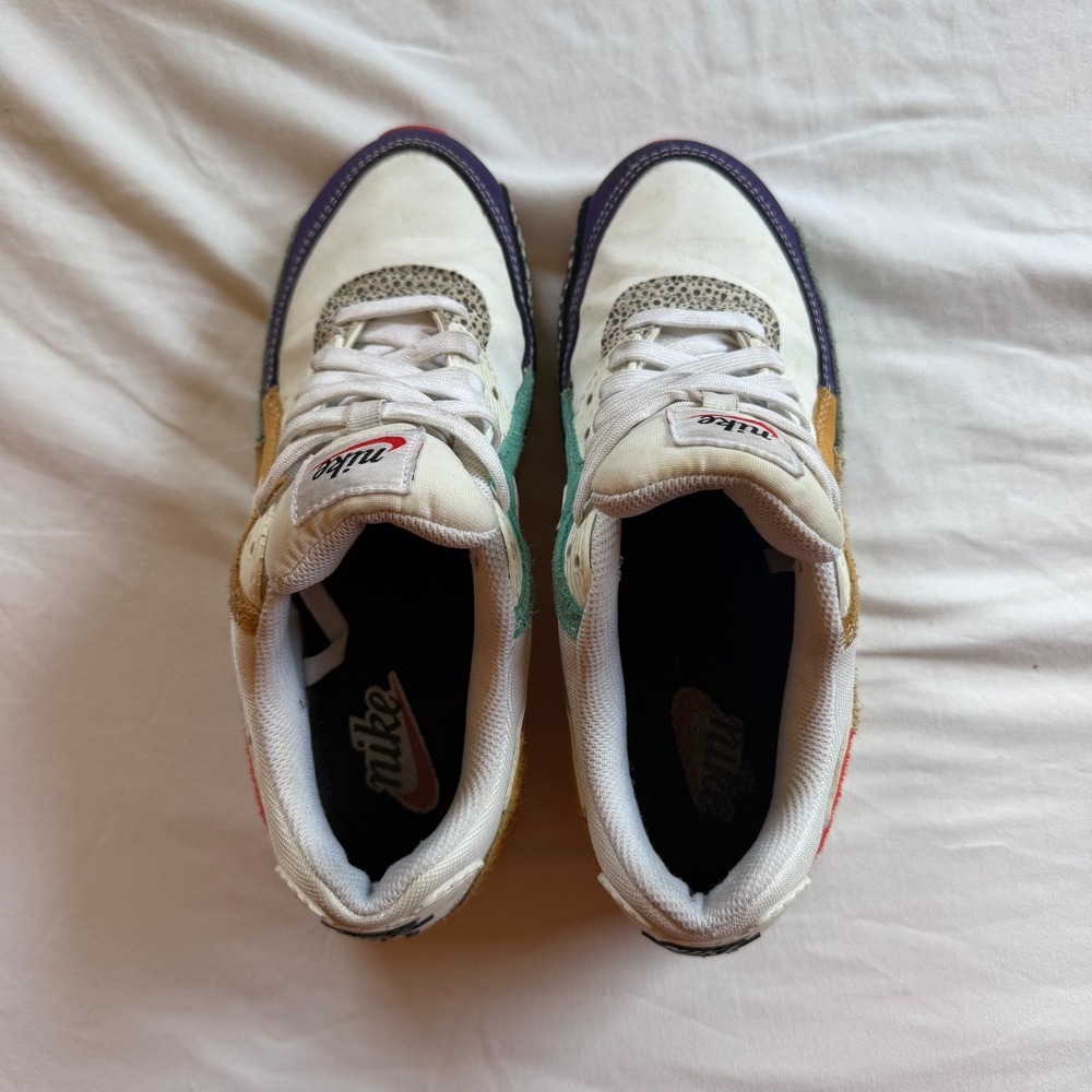 Nike Air Max 90 LX Safari Multi-Color Animal Print Sneakers CV3492-600 Women 7.5 - Picture 7 of 7